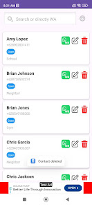 Virtual Contact Play Store screenshot 1