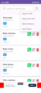 Virtual Contact Play Store screenshot 4